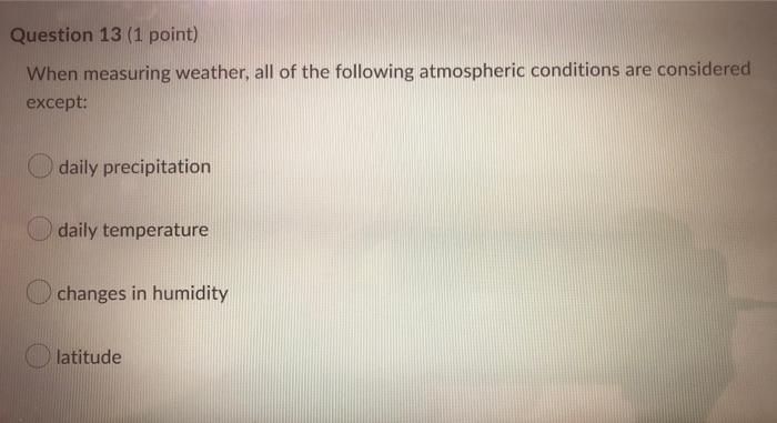 Question 11 1 Point What Mode Of Heat Transfer Produces Prevailing Winds Conduction Convection Radiation None Of The 3