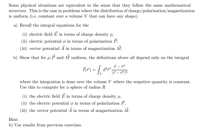 Some Physical Situations Are Equivalent In The Sense That They Follow The Same Mathematical Structure This Is The Case 1