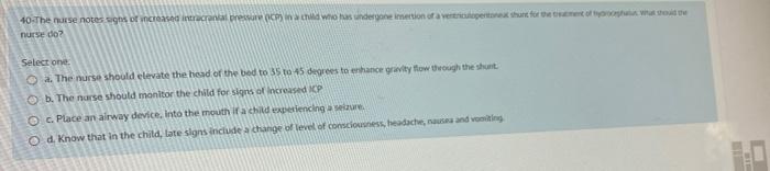 40 The Nurse Notes Signs Of Increased Internal Pressure Cincin Who Has Undergone Mention Of A Verriegetrek Hunt Fortemen 1