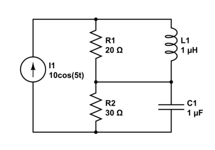 For The Circuit Shown In The Figure Obtain The Representation In State Variables Considering I1 The Input And The Volta 1