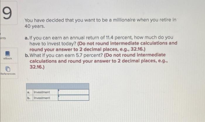 9 Pints Ebook References You Have Decided That You Want To Be A Millionaire When You Retire In 40 Years A If You Can E 1