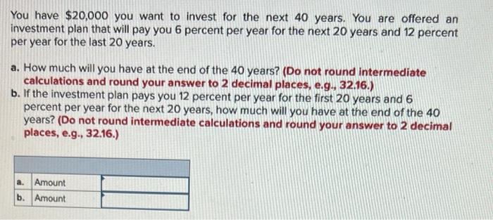 You Have Decided That You Want To Be A Millionaire When You Retire In 40 Years A If You Can Earn An Annual Return Of 1 2