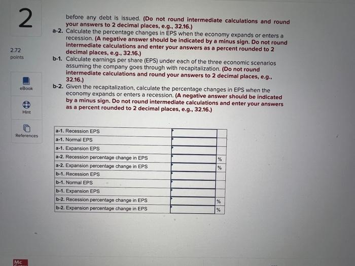 2 2 Ts Book Hint Erences And Saved Problem 16 2 Ebit Taxes And Leverage Lo2 Fujita Incorporated Has No Debt Outsta 2