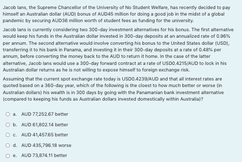 Jacob Lans The Supreme Chancellor Of The University Of No Student Welfare Has Recently Decided To Pay Himself An Austr 1