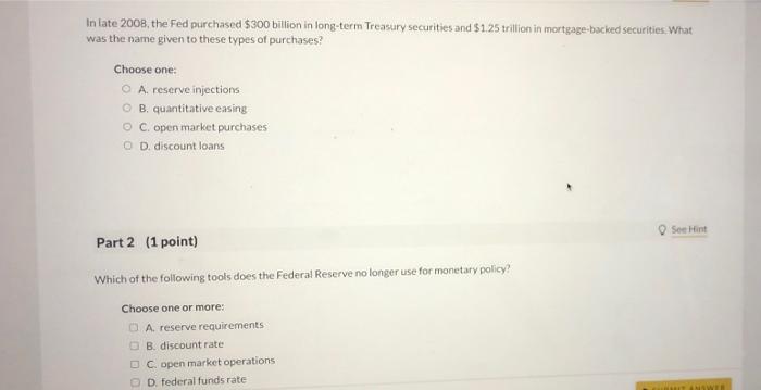1st Attempt Part 1 1 Point Assume That Banks Hold No Excess Reserves And That All Currency Is Deposited Into The Banki 4