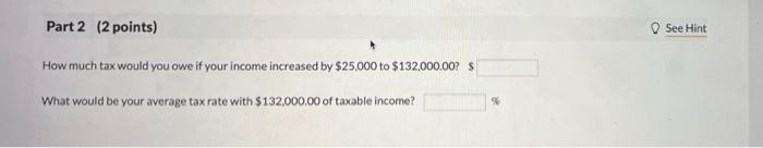 V Using The 2019 Marginal Tax Rates Provided In The Table Below Find The Marginal And Average Tax Rates For The Incomes 2