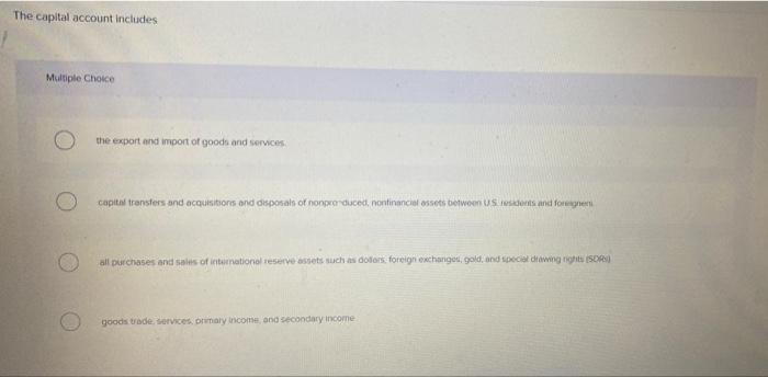 Assume The Following Is Bahrain S Balance Of Payments Data Bahrain S Balance Of Payments Balance Of Current Account Bah 3