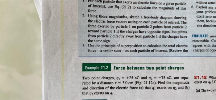 Exert Zero Nc Each Particle That Exerts An Electric Force On A Given Particle Without Actual Of Interest Use Eq 21 2 1