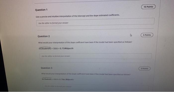 Exercise 1 We Want To Examine The Relationship Between The Height Of Children And Their Parents Studenth Midparh E W 2