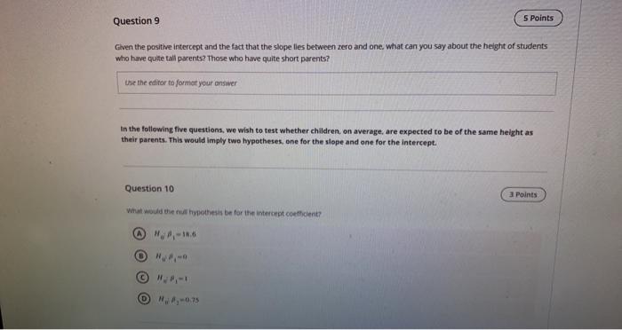 Exercise 1 We Want To Examine The Relationship Between The Height Of Children And Their Parents Studenth Midparh E W 5