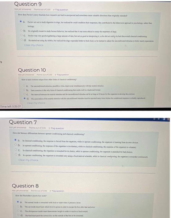 Question 9 Hot Yet Answered Points Out Of 200g Question How Does Pavlov S Story Wasta Research Can Lead In Unexpected An 1