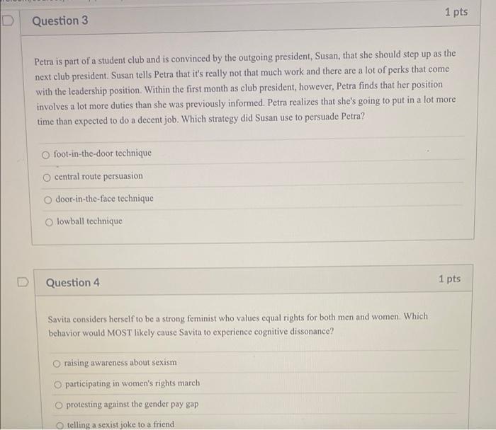 D Question 1 An Example Of A Question Asked By Someone Developing An Attribution Is O Why Didn T The Guest Inform The 2