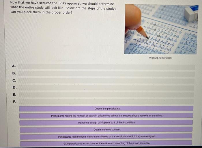 Now That We Have Secured The Irb S Approval We Should Determine What The Entire Study Will Look Like Below Are The Ste 1