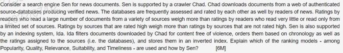 Consider A Search Engine Sen For News Documents Sen Is Supported By A Crawler Chad Chad Downloads Documents From A Web 1