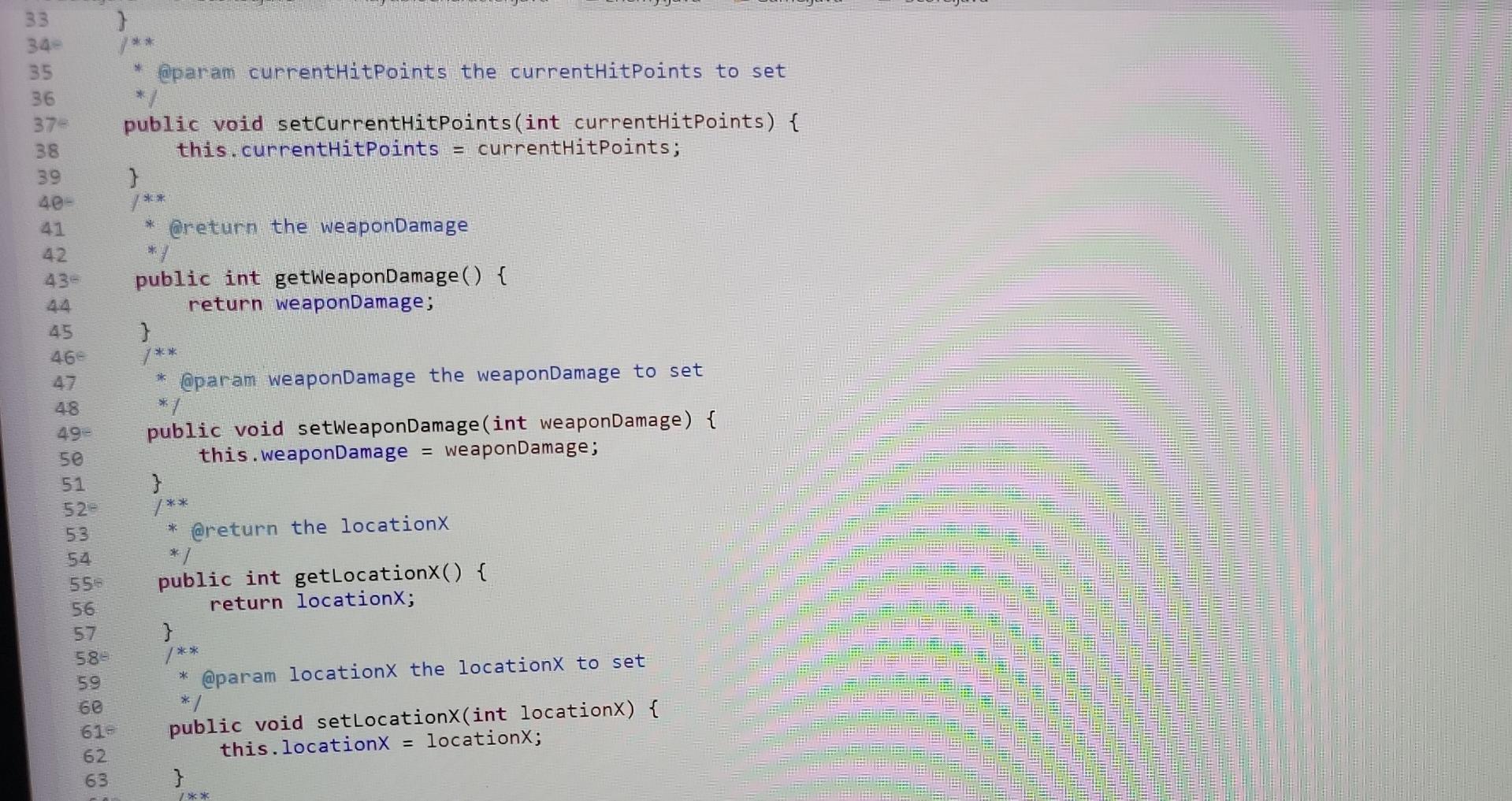 Need To Complete A Program In Java Please There S 3 Exercises The Program Is A Game With A Character Class Enemy Clas 2
