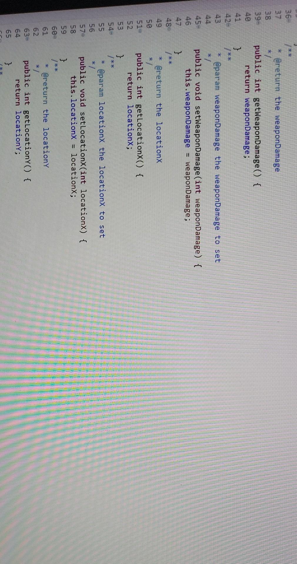 Need To Complete A Program In Java Please There S 3 Exercises The Program Is A Game With A Character Class Enemy Clas 6