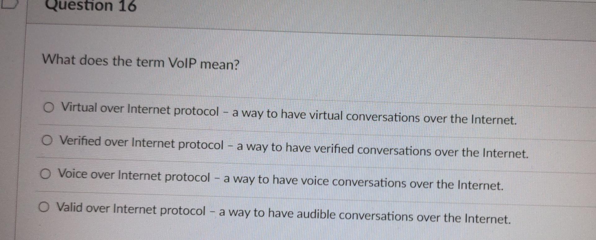 0 Which Of The Following Is Not An Internet Service O Electronic Mail O File Transfer O World Wide Web O All Of The Abo 4