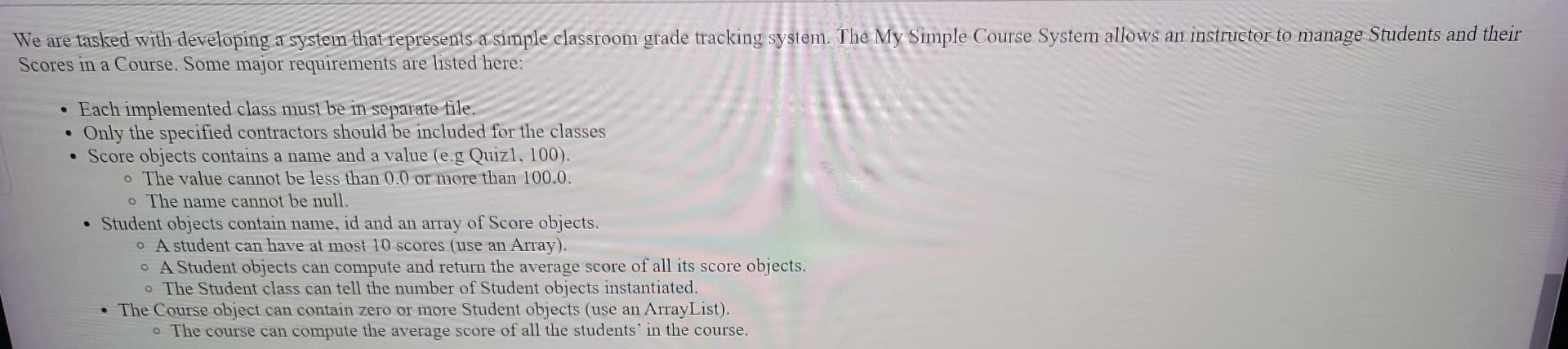 I Need A Program Coded In Java Please I Ll Provide Instructions And Some Parts Of Code That Will Be Used In The Program 1