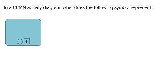 In A Bpmn Activity Diagram What Does The Following Symbol Represent 1