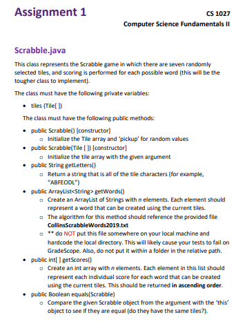 I Need Help With A Specific Part Of The Java Assignment This Is The Part Of The Assignment That I Need The Most Help On 2