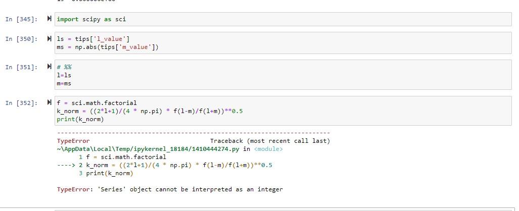 In 345 In 350 In 351 In 352 Import Scipy As Sci 1s Tips 1 Value Ms Np Abs Tips M Value 1 1s 1