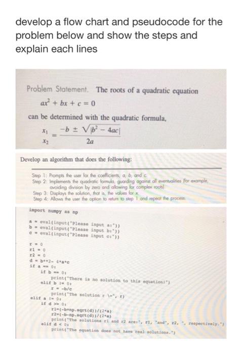 Develop A Flow Chart And Pseudocode For The Problem Below And Show The Steps And Explain Each Lines Problem Statement T 1