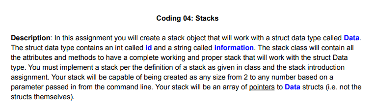 Please Help Me With This Data H Stacks Assignment Do Not Modify This Comment Do Not Modify This File 1