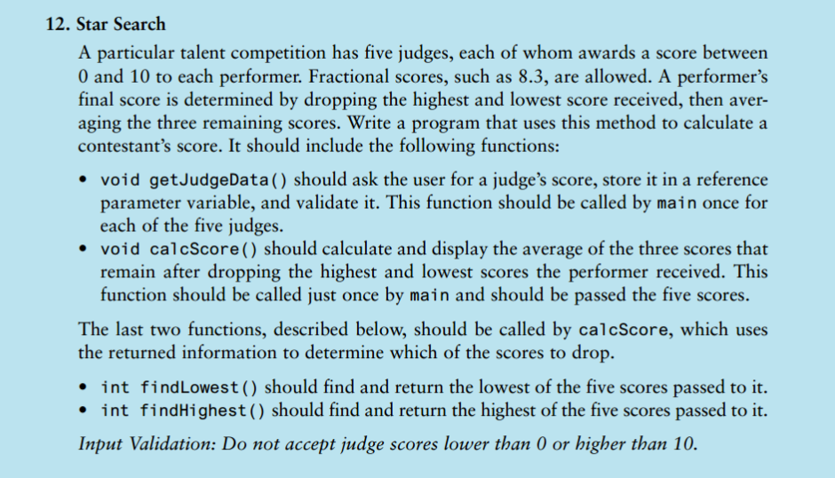 Programming Challenge C 12 Star Search Please See Instructor Requirements Textbook Info Is Posted Below Implemen 1