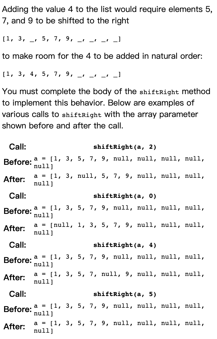 Shifting Elements In An Array In Many Ordered Collections That Are Implemented Based On Arrays A Major Issue Is The Cos 1