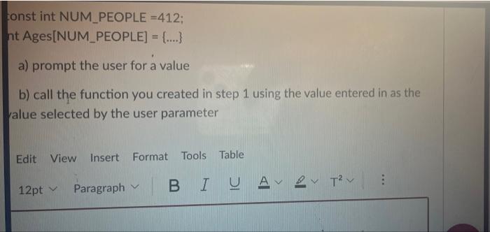 Write A Prototype And Definition For A Function That Takes In An Array Of Ntegers The Size Of The Array And A Value 2