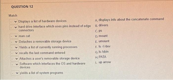Question 11 Match Older Hard Drive Partitioning Firmware Used To Format Mbr Disks A Binary Metric Newer Hard Drive Par 2
