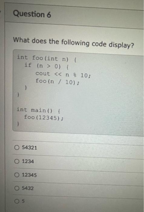 Question 10 Which Of The Following Statements Is Not True O Using Recursion Enables You To Give A Natural Straightforw 2