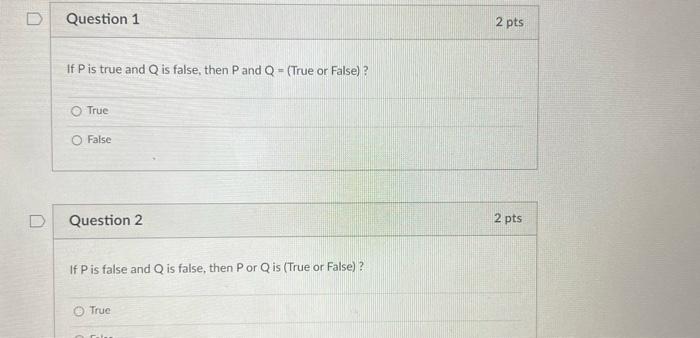 Limited Question 9 If A Is True B Is True And C Is False Does The Following Statement Evaluate To True Or False Not A A 2