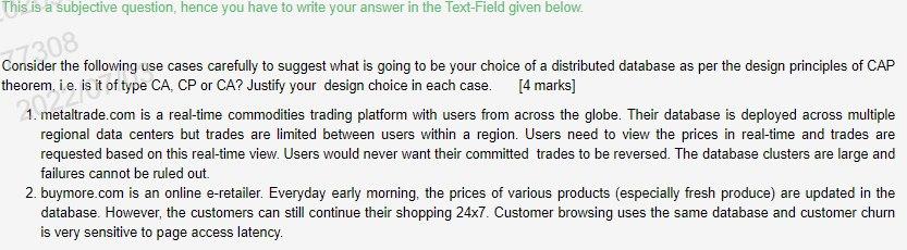 Question Is Related To Big Data System Pls Dont Answer If Its Not Relevent To The Subject 1