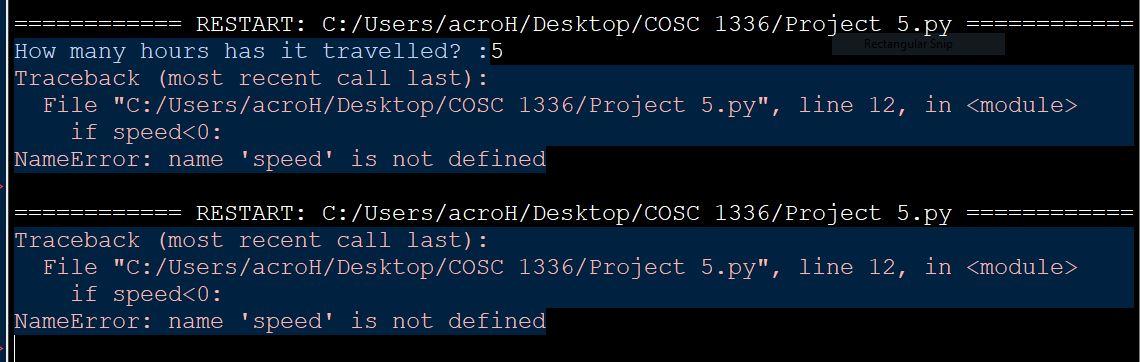 Python Program Error Im Trying To Have The Program Run Under A Main Function But Keep Getting Speed Undefined Error It 1