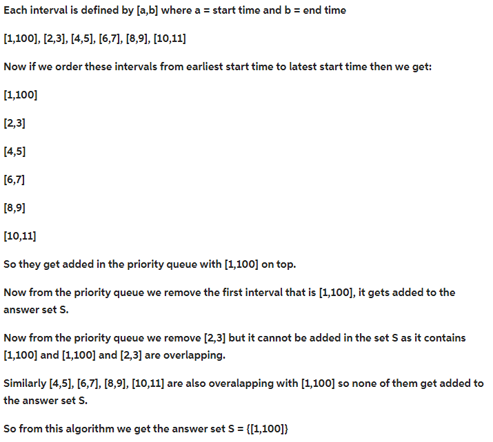 Using Java Please Manipulate The Following Code In Order To Have It Output According To Earliest Start Time And Not E 1