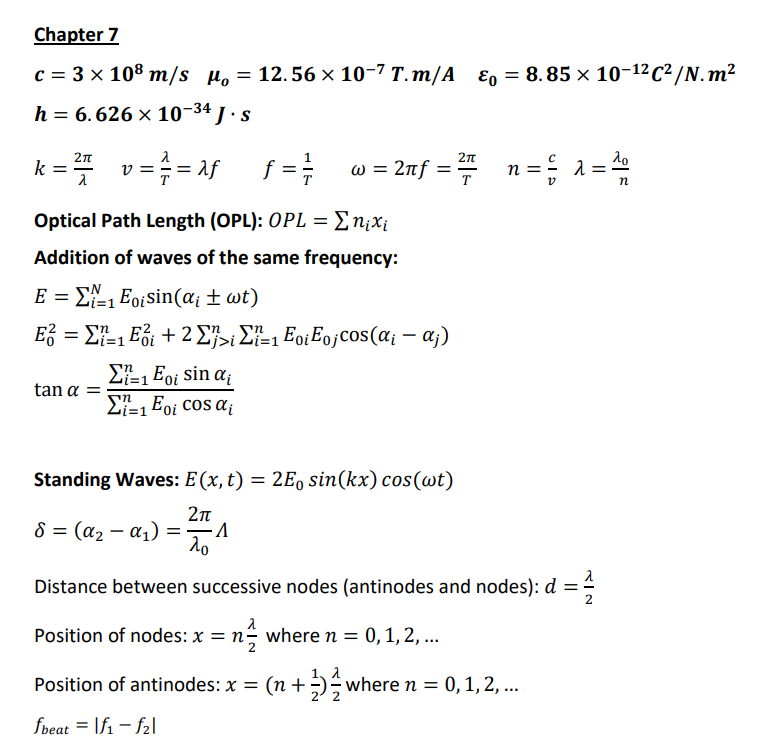 Please Solve This Problem Use The Formula Sheet Below The Question 2