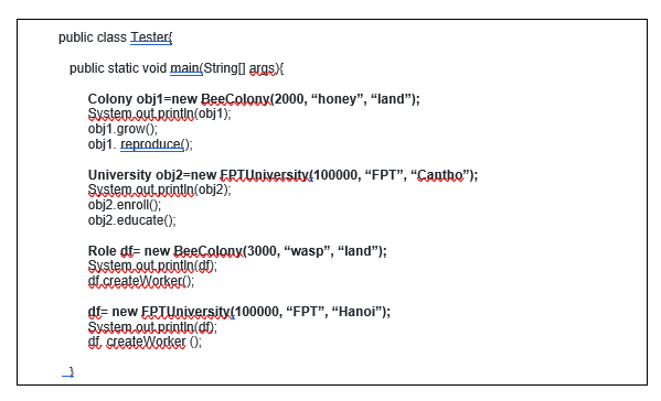 Part 1 7 Points Using Java Language To Build An Application This App Is An Example To Expose Parts Of Your Classes 1