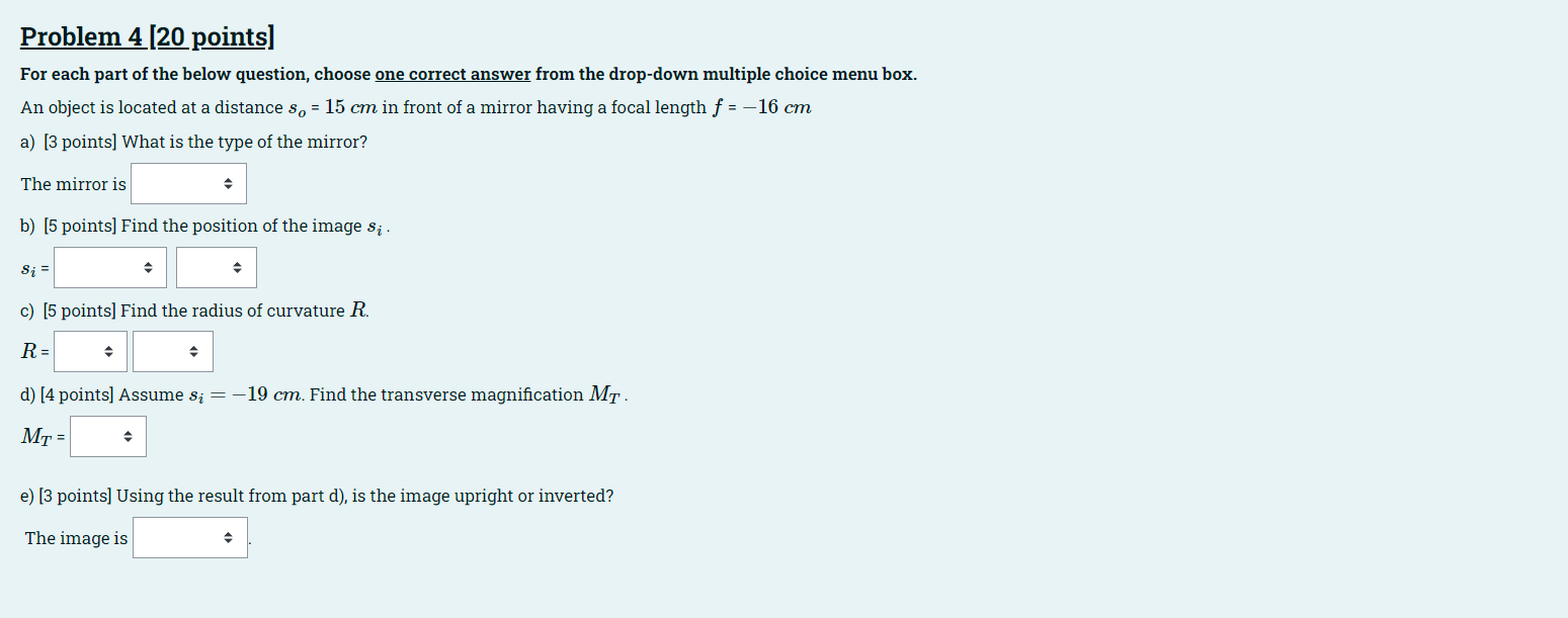 Please Solve This Problem Use The Formula Sheet Provided Below 1