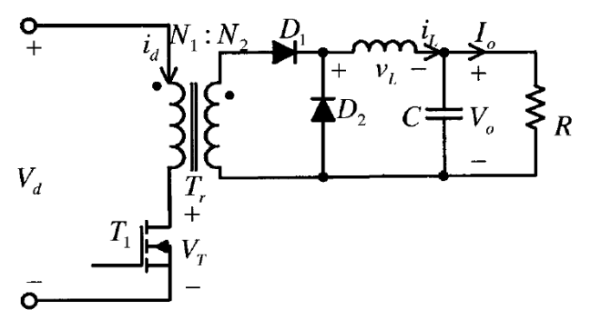 Mention All Steps Got A Big Thumbs Up A Forward Converter Shown In Figure Below Is Used To Power The Load The Input D 1