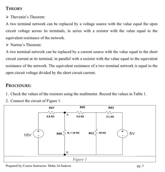 Theory Thevenin S Theorem A Two Terminal Network Can Be Replaced By A Voltage Source With The Value Equal The Open Ci 1