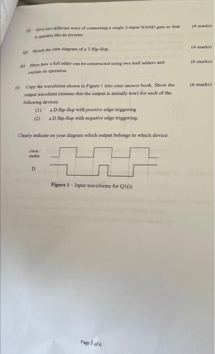 Question 1 This Question Is Compulsory A Express The Decimal Number 33 As An 8 Bit Binary Number Using Each Of The F 2
