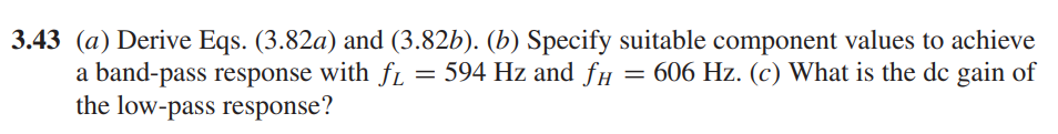 Design With Operational Amplifiers And Analog Integrated Circuits 4th Edition Chapter 3 Problem 43 1