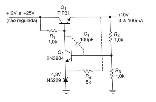 Voltage Regulator With Zener And Tbj Describe The Working Principle And Function Of Each Component Illustrated In The F 1
