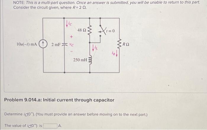 Note This Is A Multi Part Question Once An Answer Is Submitted You Will Be Unable To Return To This Part Consider Th 2