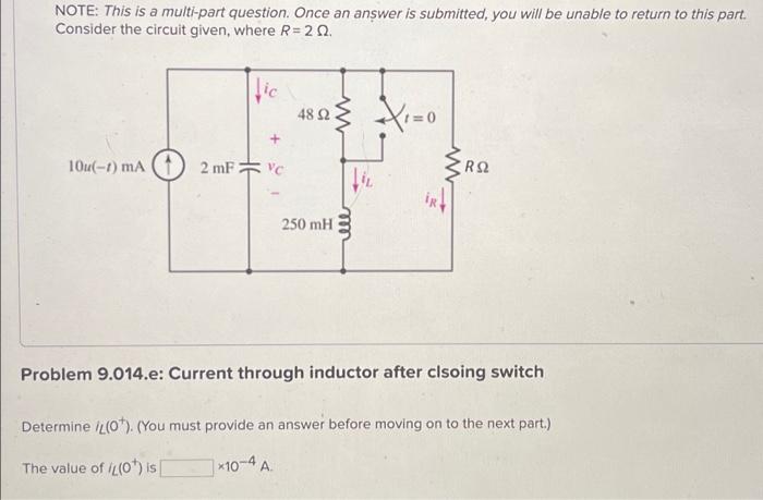 Note This Is A Multi Part Question Once An Answer Is Submitted You Will Be Unable To Return To This Part Consider Th 6
