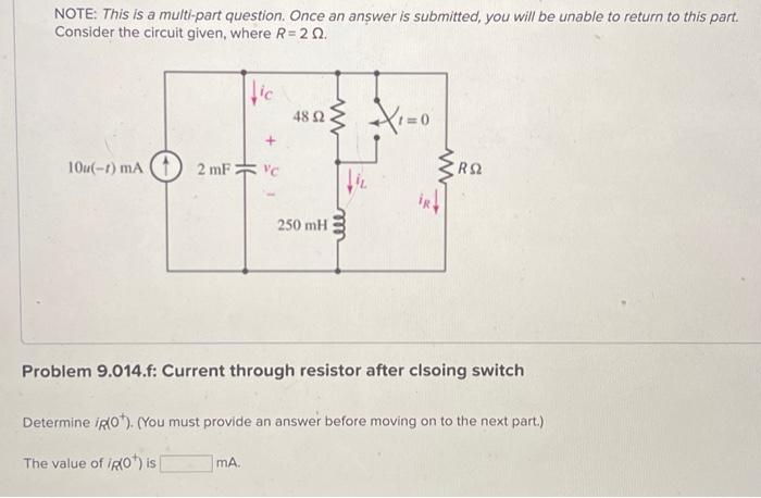 Note This Is A Multi Part Question Once An Answer Is Submitted You Will Be Unable To Return To This Part Consider Th 7