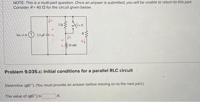 Note This Is A Multi Part Question Once An Answer Is Submitted You Will Be Unable To Return To This Part Consider R 4