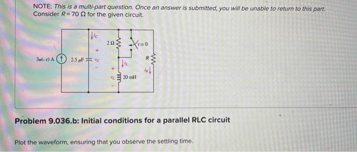 Note This Is A Multi Part Question Once An Answer Is Submitted You Will Be Unable To Return To This Part Consider R 2
