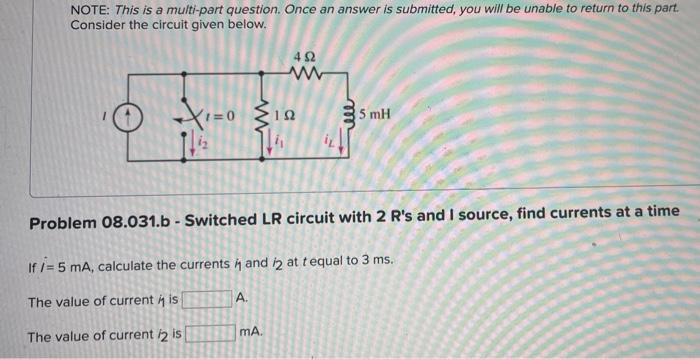 Note This Is A Multi Part Question Once An Answer Is Submitted You Will Be Unable To Return To This Part Consider Th 2